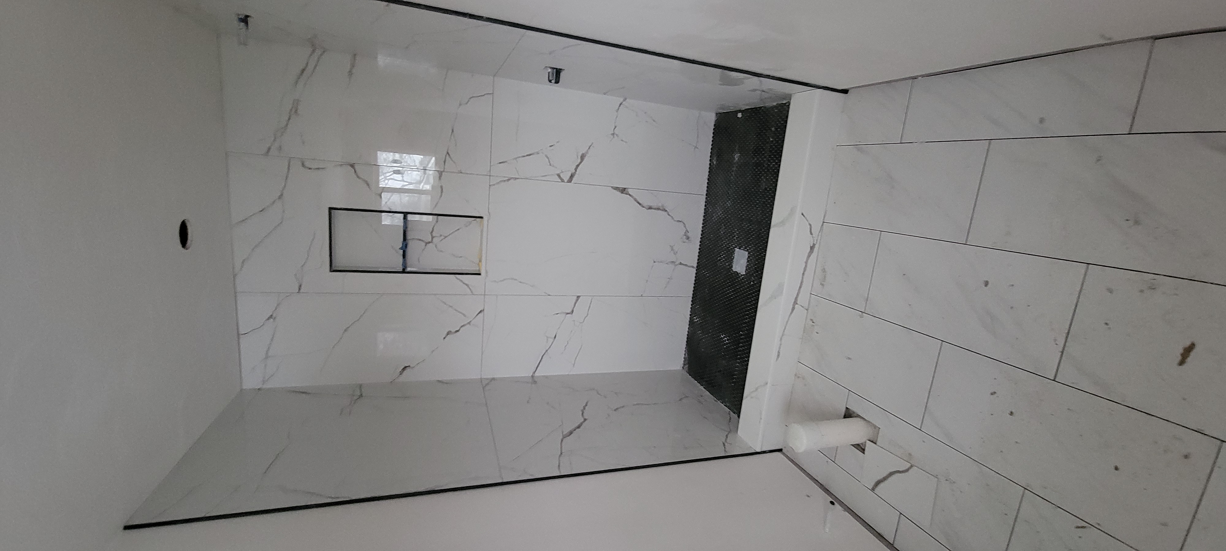 Large Format Marble Bathroom